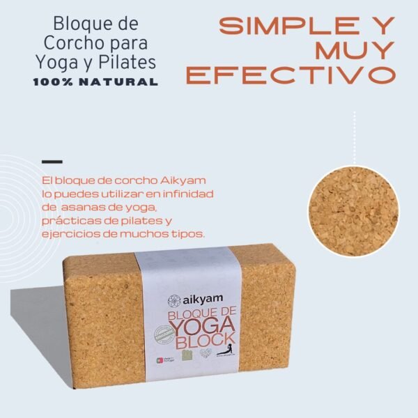 Pack 10+1 - Bloque de Corcho para Yoga y Pilates Cork Block - Imagen 2