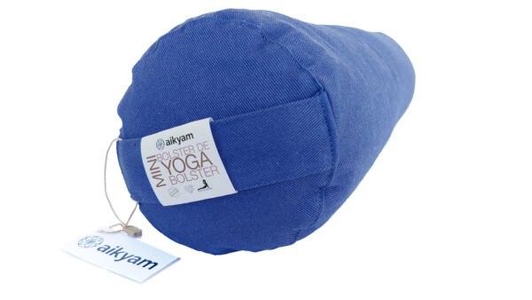 Mini Bolster de Yoga. Cojín Cervical 43 x 13 cm. Reposacabezas, Soporte de Rodillas, Apoyo de empeines