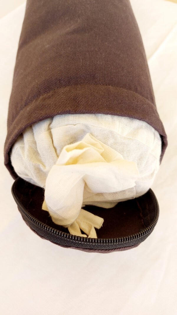 Mini Bolster de Yoga. Cojín Cervical 43 x 13 cm. Reposacabezas, Soporte de Rodillas, Apoyo de empeines - Imagen 3